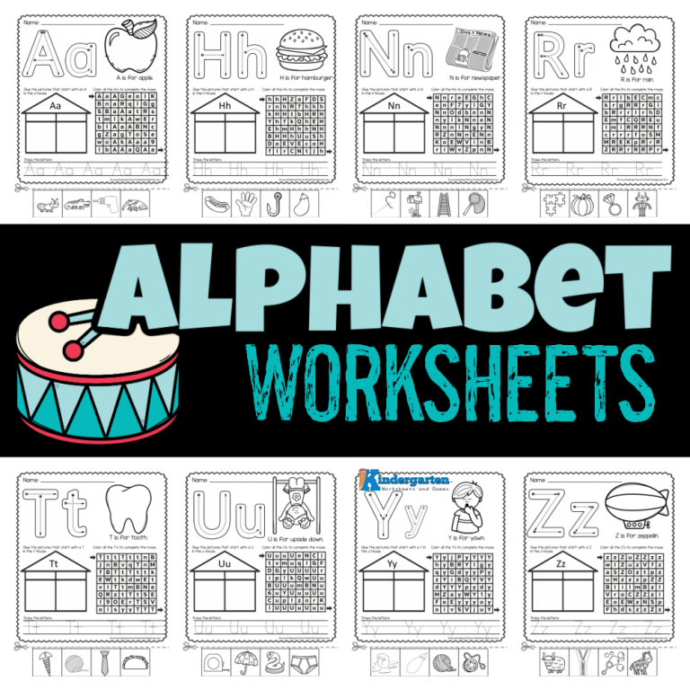 Free Printable Alphabet Worksheets