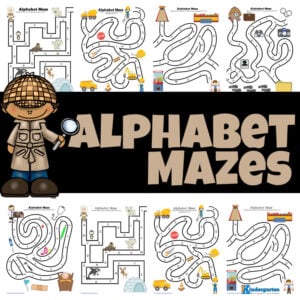 Looking for a fun way for kids to practice their ABCs? Check out these adorable free printable alphabet maze worksheets perfect for prsechool and kindergarten students!