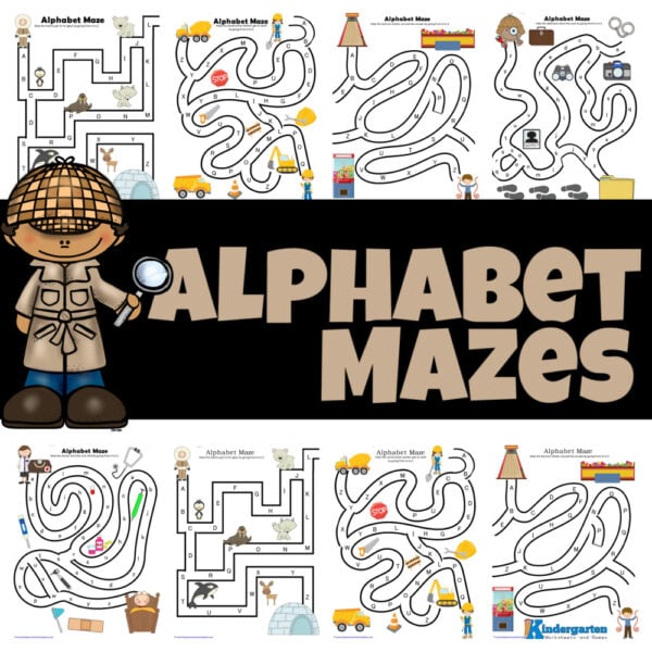 Looking for a fun way for kids to practice their ABCs? Check out these adorable free printable alphabet maze worksheets perfect for prsechool and kindergarten students!