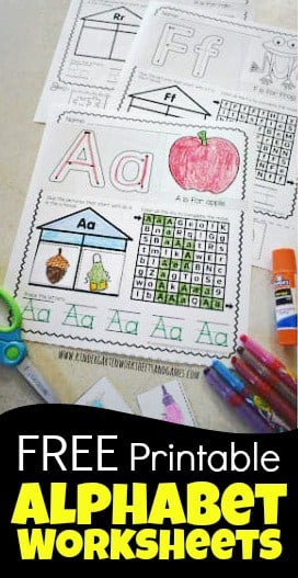 free printable alphabet worksheets