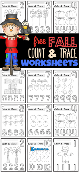 Make learning to write and count numbers to 10 fun with these fall number writing worksheets. These fall coloring pages kindergarten are such a simple, no prep fall math worksheet for toddler, preschool, pre-k, and kindergarten age students. Simply dowload the fall math coloring pages for tracing and counting fun! Make learning to write and count numbers to 10 fun with these fall number writing worksheets. These fall coloring pages kindergarten are such a simple, no prep fall math worksheet for toddler, preschool, pre-k, and kindergarten age students. Simply dowload the fall math coloring pages for tracing and counting fun!