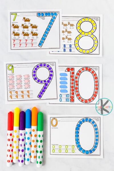 number dot printables