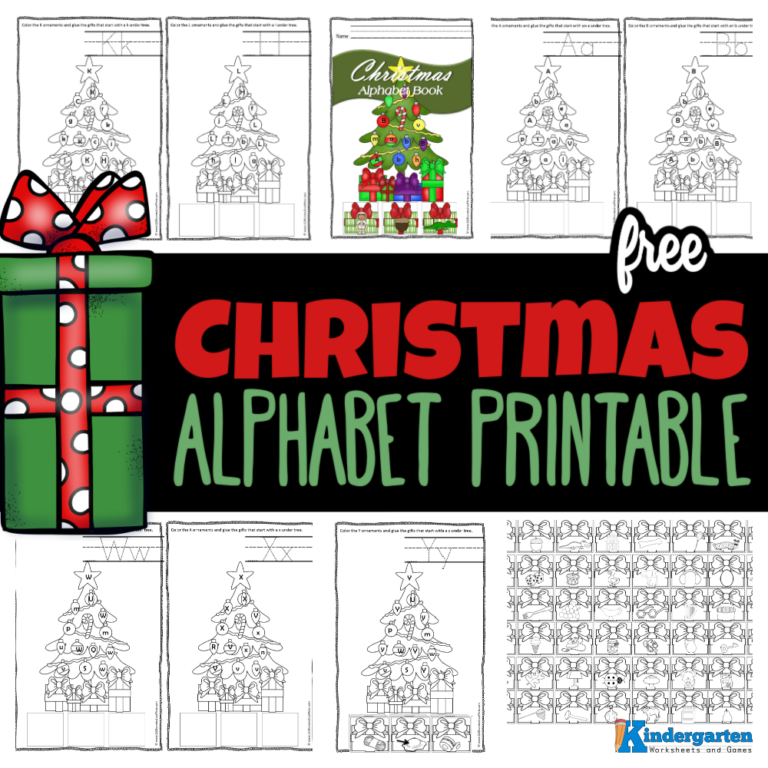 FREE Printable Christmas Alphabet Worksheets