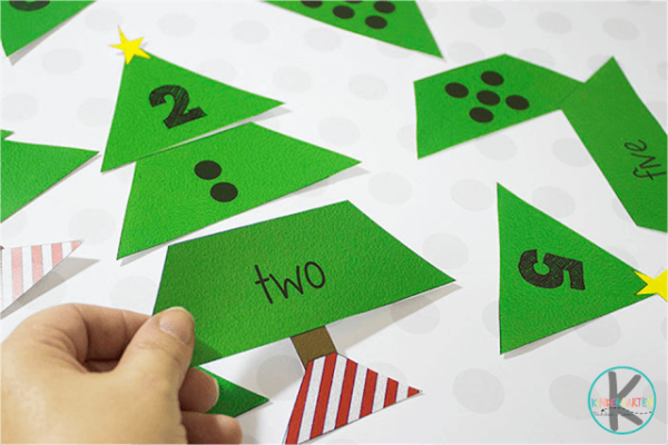 FREE Christmas Tree Count to 20 Puzzles
