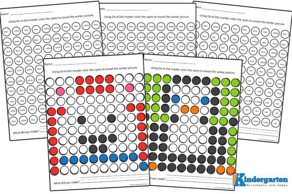 winter dot art