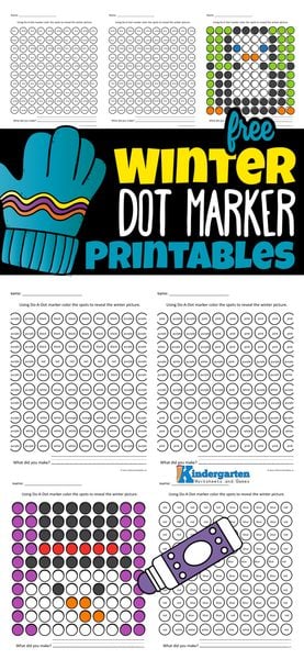 These super cure, free winter dot marker printables are such a fun way for kids to practice color words. Use these winter worksheets with preschool, pre-k, kindergarten, and first grade students. Simply print pdf file with winter do a dot printables and grab your favorite bingo markers to reveal the hidden picture in these kindergarten winter worksheets. Grab these winter dot marker printables for a fun activity to work on color words this December and January. These winter dot to dot style worksheets use bingo markers to make revealing the hidden picture exciting for preschool, pre-k, kindergarten, and first grade students. Simply download and print the winter dot art pdf file and grab your favorite dauber markers to get started!