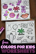 FREE Printable Color Mini Book for Kids