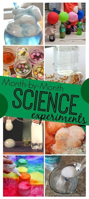 Kindergarten Science Experiments for every Month
