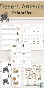 Desert Animals Printables