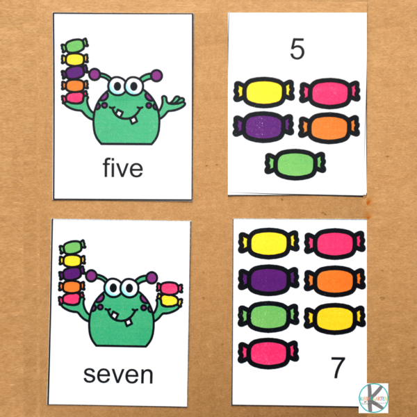 Engage kids in Halloween fun while teaching them counting and number recognition with a free monster memory game designed for preschool and kindergarten learners!