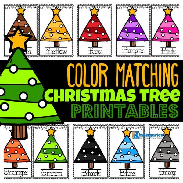 This fun hands-on Christmas color matching activity, perfect for toddlers and preschoolers, helps kids practice color recognition with engaging printables that can be customized with pom poms, stickers, or simply colored in.