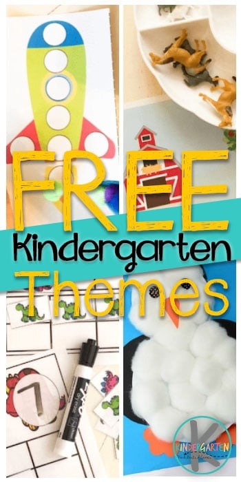 Lots of fun and FREE Kindergarten Themes