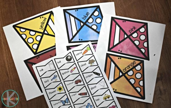 Free Learning Colors Spring Kite Color Matching Game