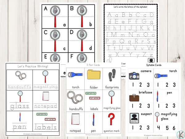 FREE Detective Printable Pack