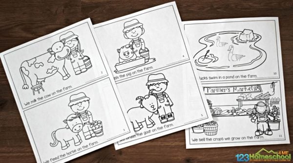 Farm Printable Beginner Reading Books – Kindergarten