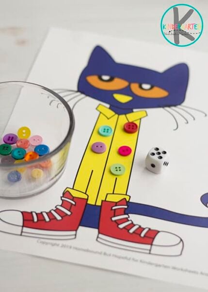 Pete the Cat Groovy Buttons Game – Lost and Farm