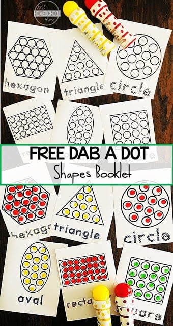 FREE 2d Shapes Printable Kindergarten Worksheets