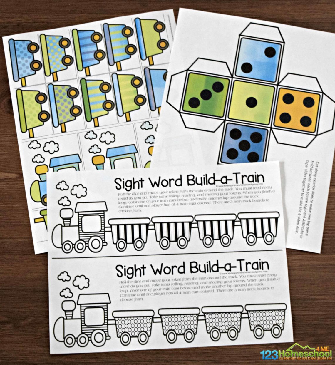 FREE Train Sight Words Game