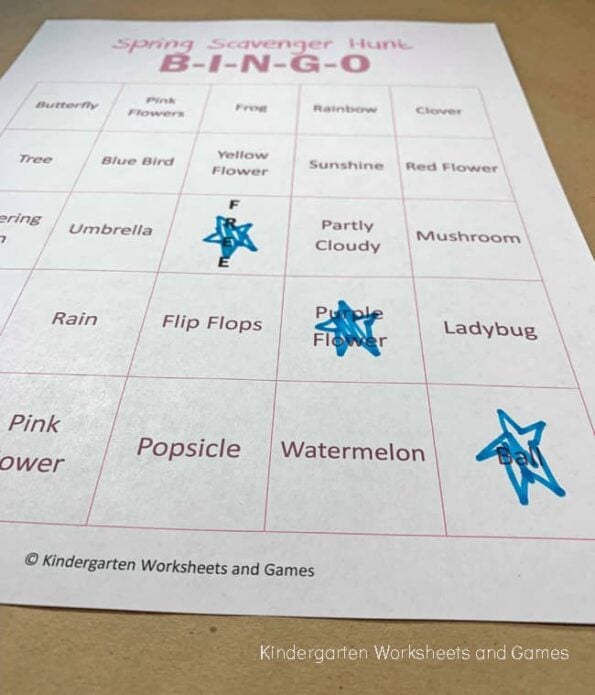 Bingo Scavenger Hunt Template Printable