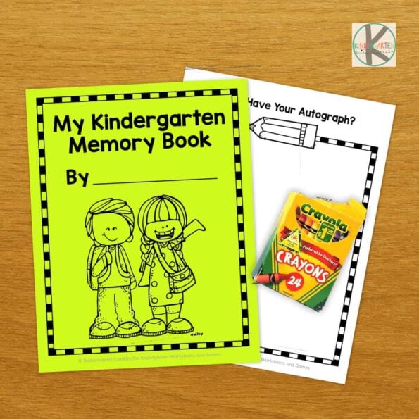 Printable Memory Of Kindergarten