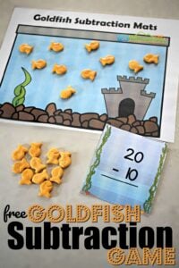 Goldfish subtraction practice
