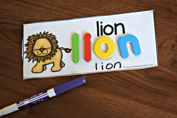 laminate the animal cards and you can practice writing a to z animals using dry erase markers