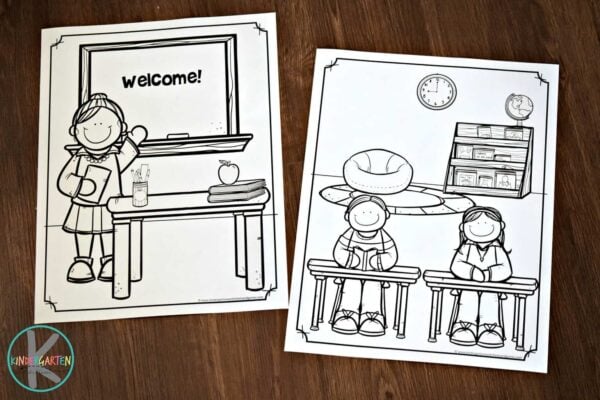 preschool back to school coloring page