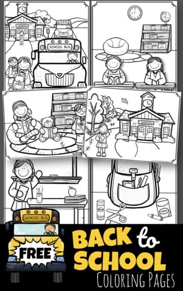 first day of school coloring pages