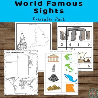 Famous Landmarks Printable Worksheets