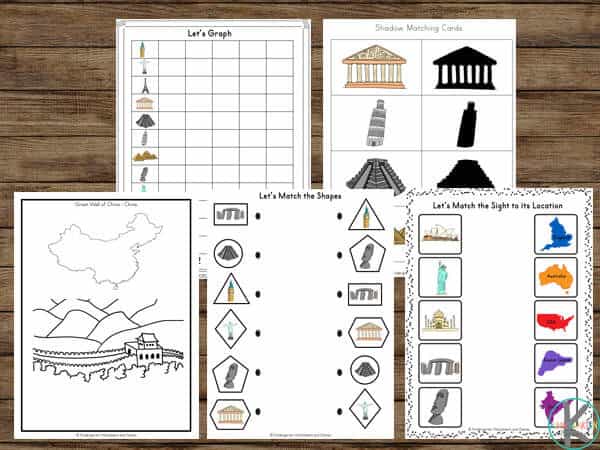 World Famous Places for kids to learn about from around the world