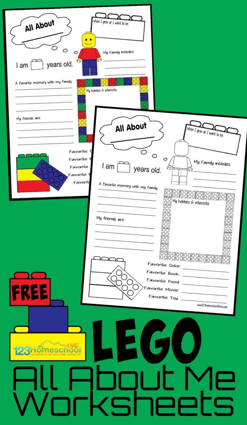 All About Me Worksheets Free Printable For Kindergarten