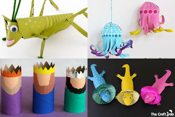 letter i, j, k, and, l toilet paper roll crafts