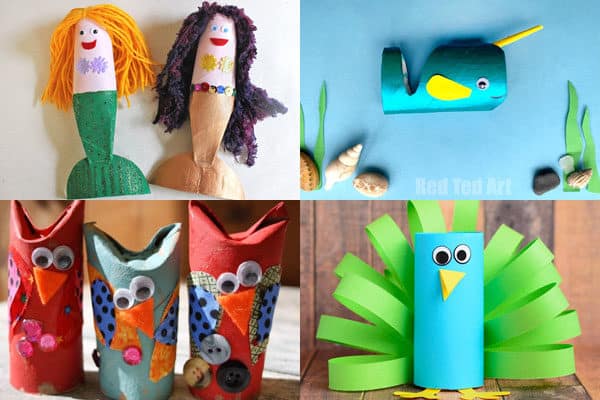 fun to make toilet paper roll crafts for m,n,o, p