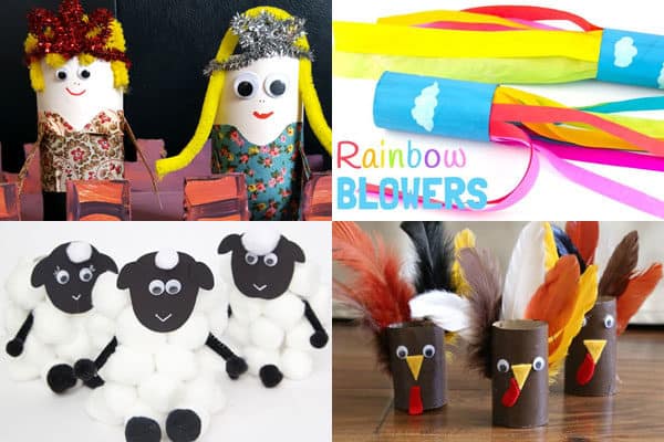 super cute tp crafts for letter q, r, s and t