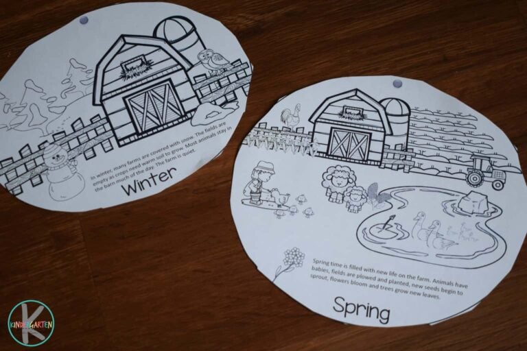FREE Seasons On The Farm Printable Flipbook