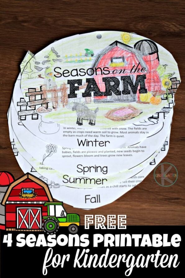 FREE Seasons on the Farm Printable Flipbook