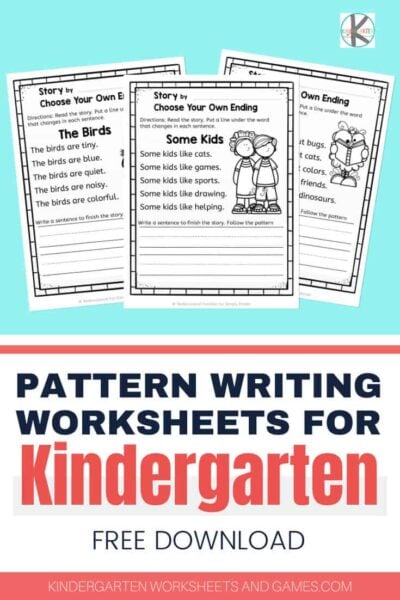 pattern writing for kindergarten a easy literacy activity to encourage young learners