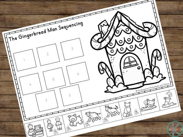 Free Gingerbread Man Sequencing Activity