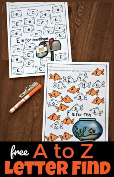FREE Uppercase Alphabet Printables