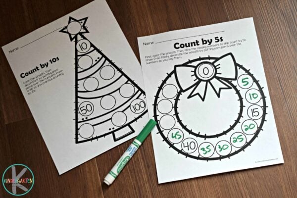 Get your kids excited about math this holiday season with our free Christmas counting worksheets that make practicing skip counting by 2s, 5s, and 10s fun and festive!