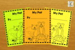 🐶🐱 Writing About Pets: Free Printable Book For Kindergarten Students