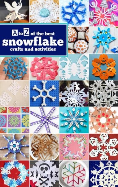 ❄️️ 100+ Super Cute Winter Snowflake Arts and Crafts for kids