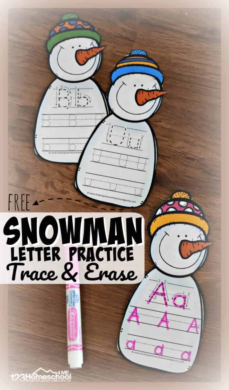 ⛄ FREE Build a Snowman Sequencing Worksheets