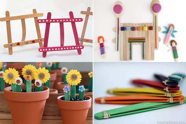 A Popsicle Stick Craft: Making A Garden of Flowers