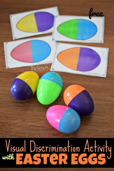 Visual Discrimination Activity with Easter Eggs