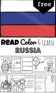 Take a peak at some traditional Russian things like St. Basil's Cathedral, red square, ballet, and borscht while learning about this fascinating country with these FREE printable Russia Coloring Pages for preschool, pre k, kindergarten, first grade, 2nd grade, 3rd grade, 4th grade, and 5th grade kids.