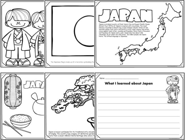 Free Japan Coloring Pages Read Color And Learn