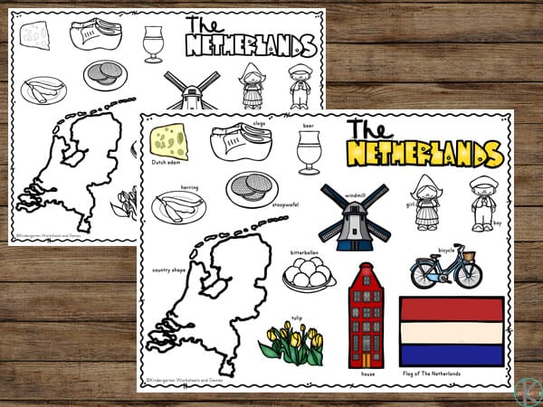 FREE Netherlands Coloring Pages