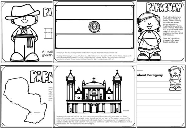 FREE Read Color and Learn about PARAGUAY