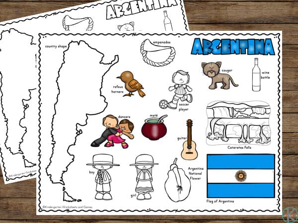 FREE Argentina Coloring Pages